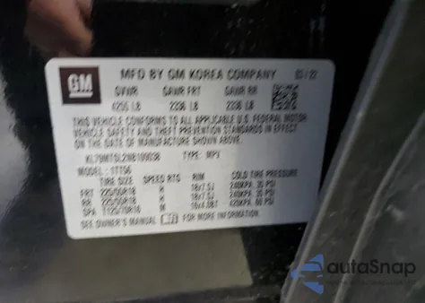 2022 Chevrolet Trailblazer Rs from USA, damaged, VIN KL79MTSL2NB109038